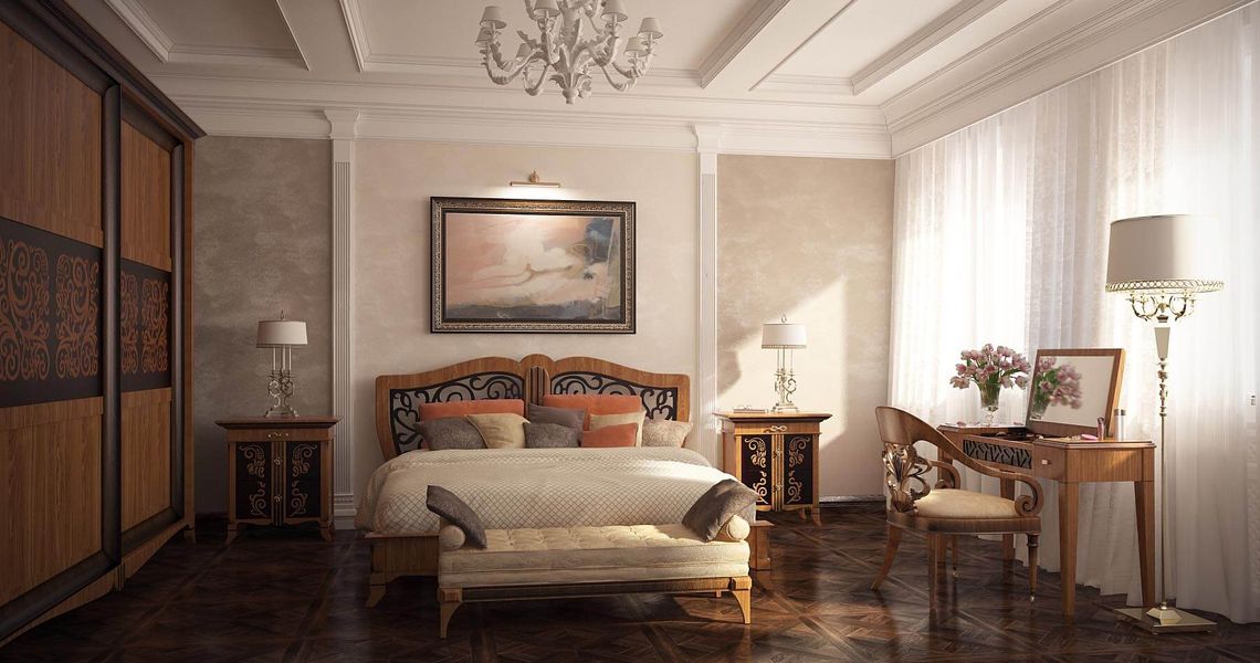 Спальня в классическом стиле: 60 фото дизайна интерьера | уральские-газоны.рф