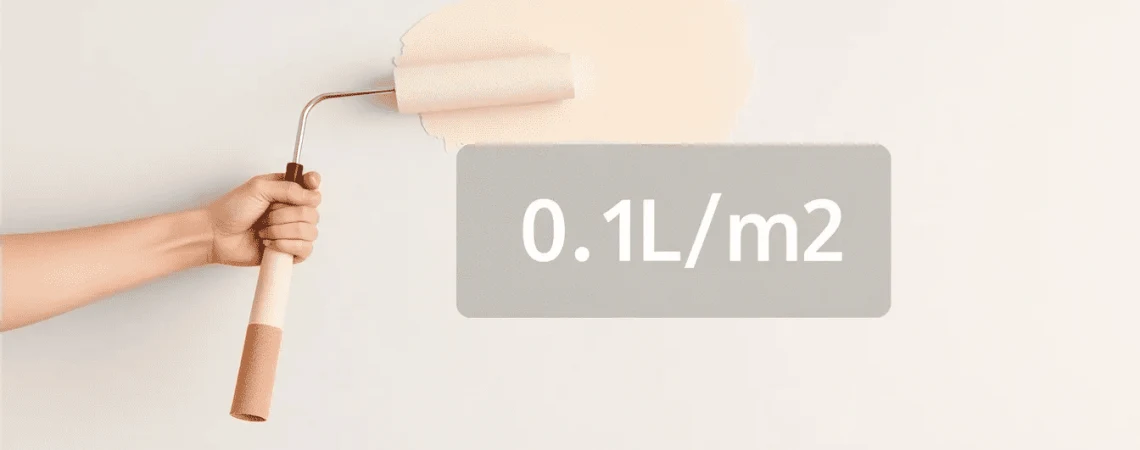 Расход краски интерьерной на 1 м² стены