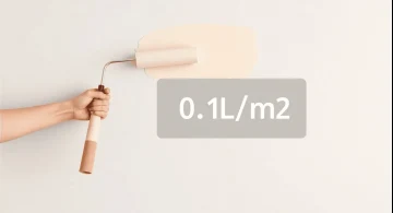Расход краски интерьерной на 1 м² стены