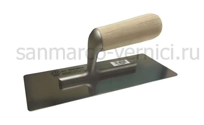 Венецианская кельма Pavan 825 размер 200*80 мм деревянная ручка