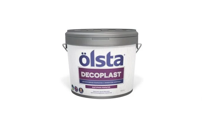 Decoplast - Olsta - фактурная силиконовая штукатурка