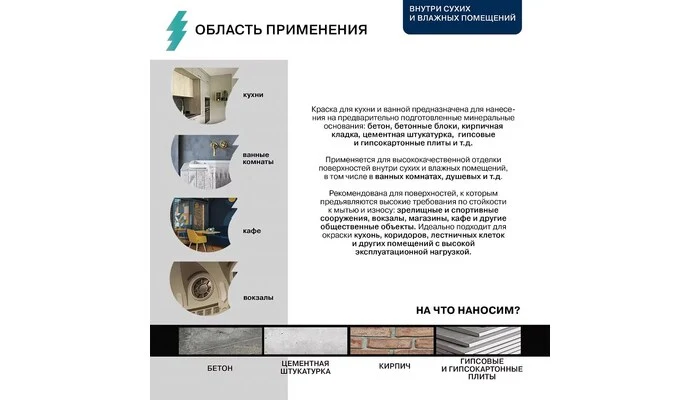 Kitchen&Bathroom- Olsta - интерьерная краска 