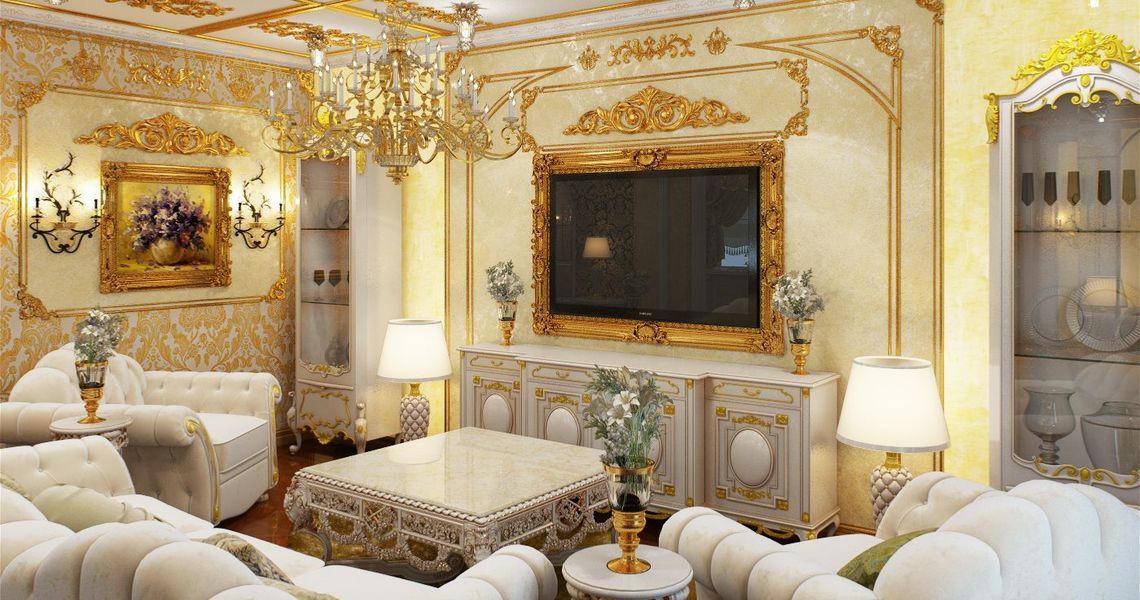 Гостиная в стиле барокко: красивых фото-идей - Дизайн интерьера