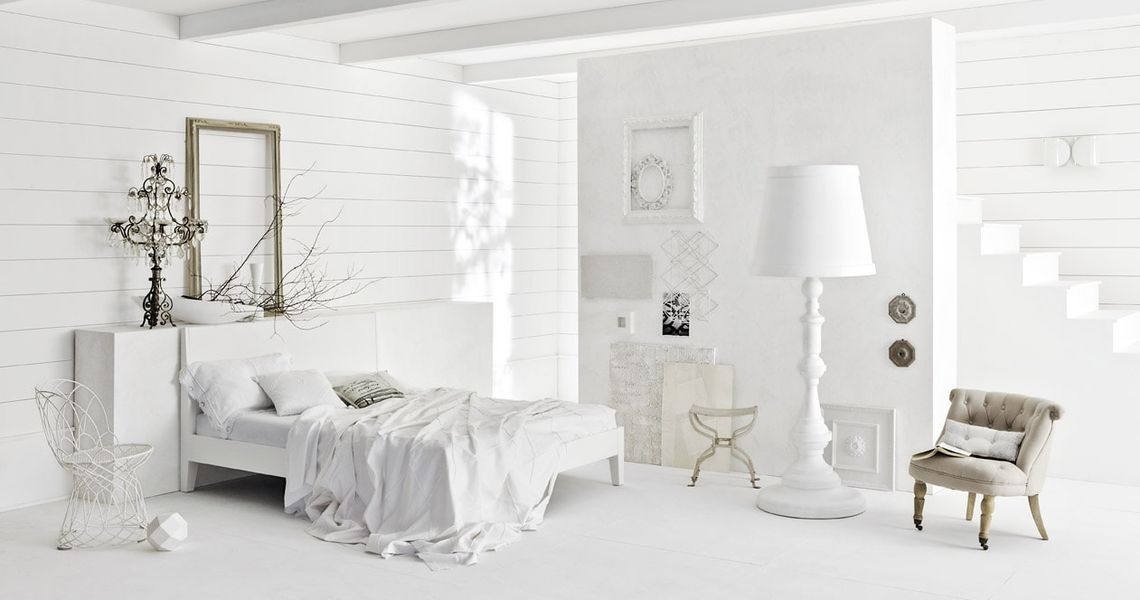 Белые Стены В Спальне Фото